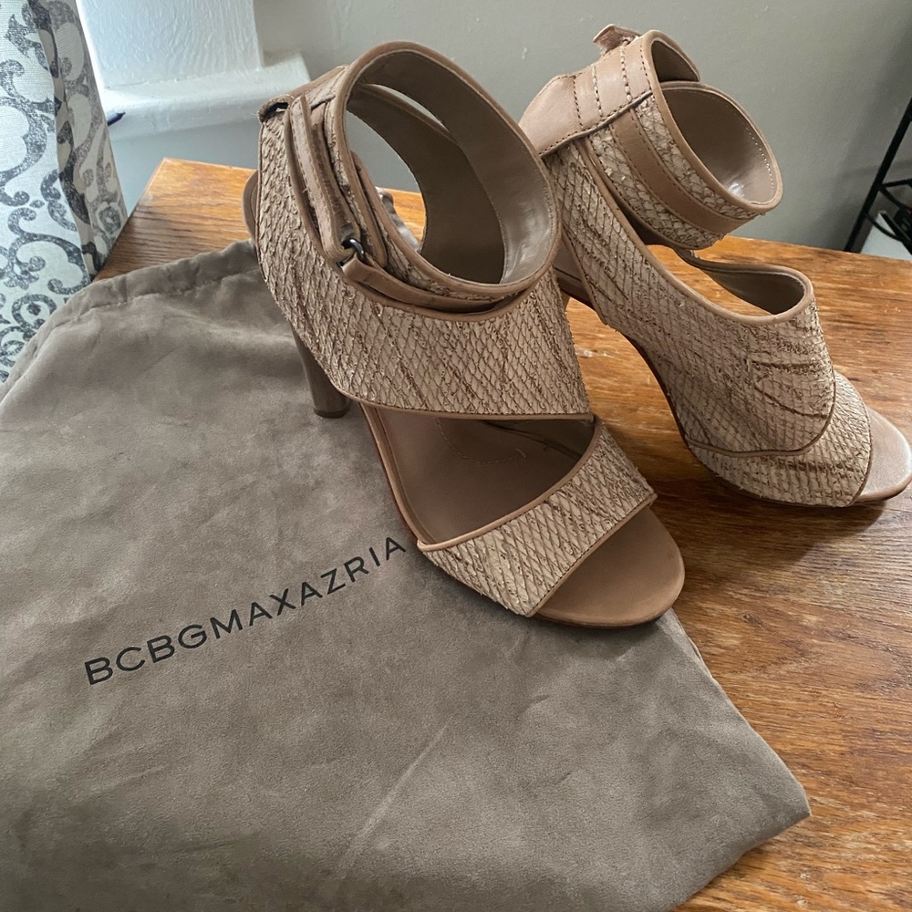 BCBG snakeskin heels